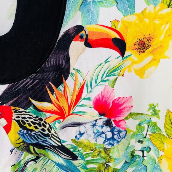 Soft Surroundings Size S Tropical Jungle Knit tunic - Picture 7 of 12